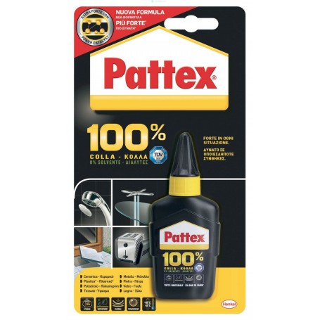 12PZ PATTEX "100% COLLA" BLISTER GR.50