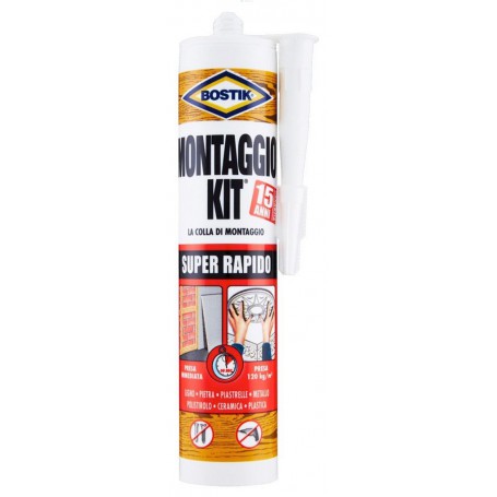 BOSTIK CART.'MONTAGGIO KIT'SUPER RAPIDO 370GR