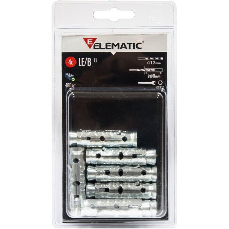 8PZ ELEMATIC BLISTER TASSELLI LE/B6 (PZ.4)
