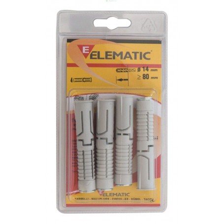 10PZ ELEMATIC BLISTER TASSELLI EM14 (PZ.4)