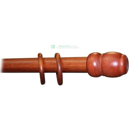 BASTONE A STRAPPO DIAMETRO MM.35 CILIEGIO CM. 210