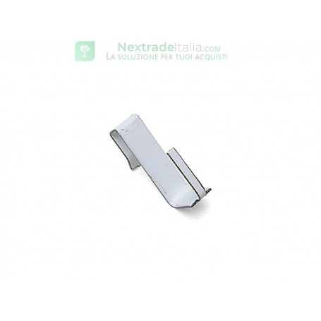 100PZ SUPPORTI A GANCIO METALLO BIANCO X BRIS-BRIS