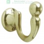 6PZ BL GANCI PER TENDE "SFERA" 35X30 ORO LUCIDO (PZ.2)