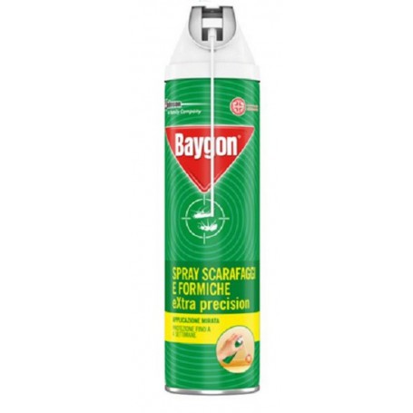 12PZ BAYGON EXTRA PRECISION PER SCARAFAGGI E FORMICHE SPRAY ML 400