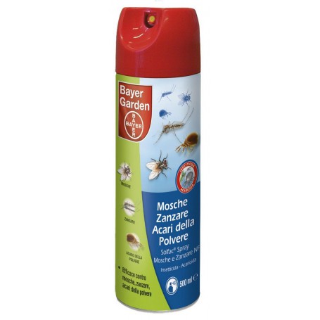 24PZ BAYER SOLFAC MOSCHE/ZANZARE SPRAY ML 500