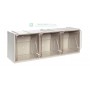 MADIA 3 CASSETTI 'CRISTAL BOX' MM 600X200X215H