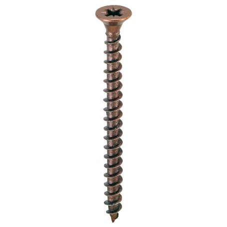 500PZ VITI A LEGNO TESTA SVASATA PIANA BRONZATE 4 X30