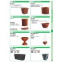 VASO IN PLASTICA A MURO "ARGO" CM.30X18H CON STAFFA