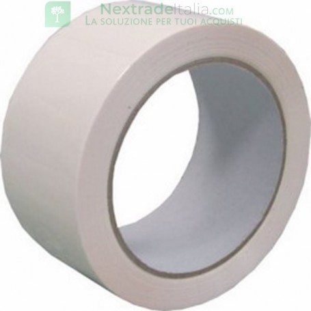 132PZ NASTRO ADESIVO IMBALLO BIANCO 25 MM X 132 M WHITE CARTONE 