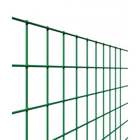 Rete per recinzione elettrosaldata PLASTIFICATA MM 50X75 ALTEZZA 120 CM VERDE 25 MT