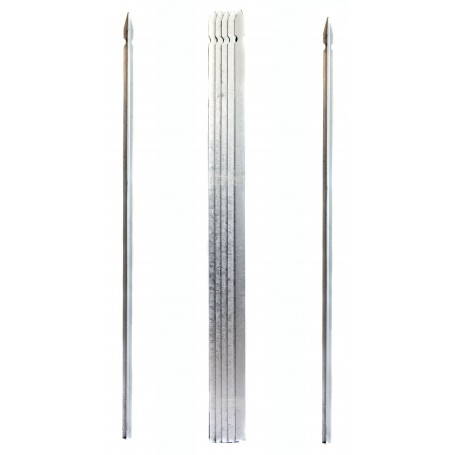 Paletti A T In Ferro Zincato | Altezza 250 Cm | Sezione 30x30x3 Mm | Per Recinzioni Giardino - Foto 8