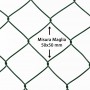 6PZ Rete per recinzione PLASTIFICATA | Altezza H 200 cm | Maglia sciolta 50x50 mm | Filo Ø 2,3 mm | Lughezza Rotolo da 25 mt per