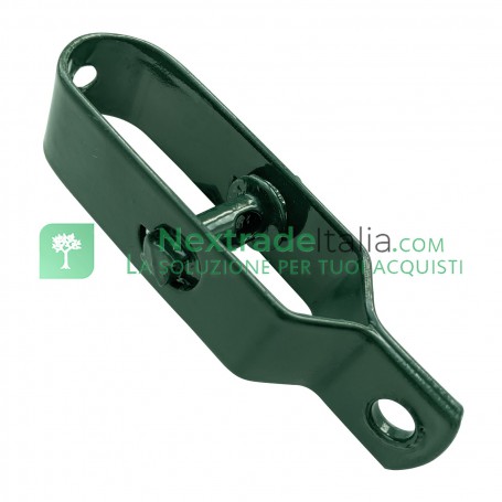 50PZ TENDIFILO PLASTIFICATO Per rete per recinzione MM 30X25X115 VERDE