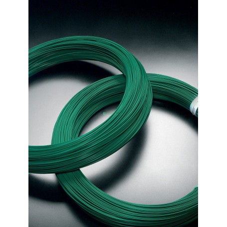 21KG FILO PER LEGATURE PLASTIFICATO Per rete per recinzione DIAMETRO 1,5 MM VERDE MATASSA 30 KG