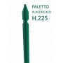 10PZ PALETTO A "T" SEZIONE MM 35X35X3,5 ALTEZZA 250 CM PLASTIFICATO VERDE PER RECINZIONI