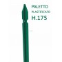 10PZ Paletto a T altezza 175 CM sezione mm 30x30x3 PLASTIFICATO Palo Verde da GIARDINO recinzione in ferro