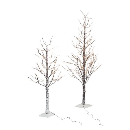 ALBERO TRONCO E RAMI INNEVATI CON LUCI LED h. 210 cm - 306 luci led