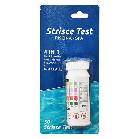 1PZ STRISCE TEST ACQUA 4 IN 1 set 50 pezzi