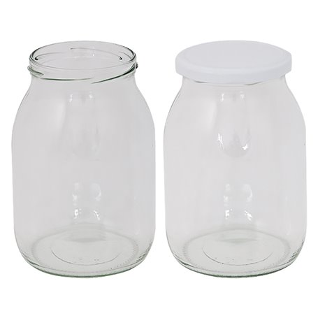 12PZ VASO VETRO 'BOCCACCIO' PER ALIMENTI TIPO 'STD' 580 ml - imbocc. Ã˜ 82 mm c/tappo