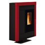 STUFA A PELLET 'SOUVENIR STEEL EVO' Colore bordeaux