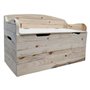 CASSAPANCA CON SCHIENALE cm 100 x 40 x h 60 - legno chiaro