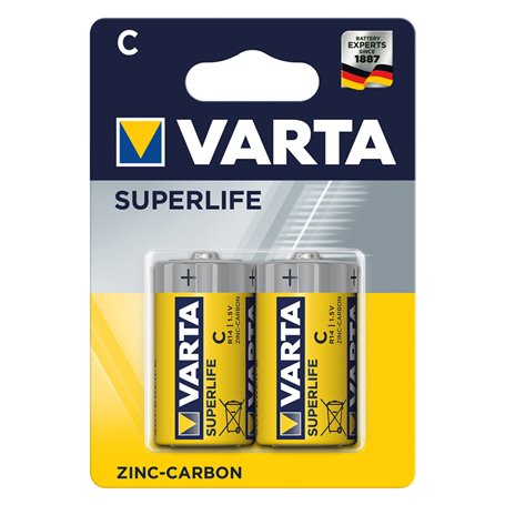 12PZ PILA MEZZA TORCIA SUPERFLIFE 'R14P' Pz 2 - 1,5 V - C