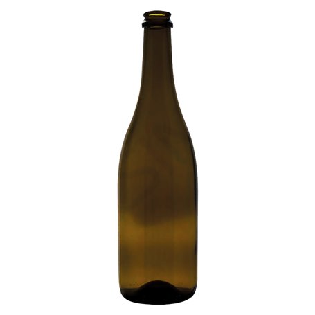 12PZ BOTTIGLIA IN VETRO TIPO 'CHAMPAGNE' 750 ml - colore antico