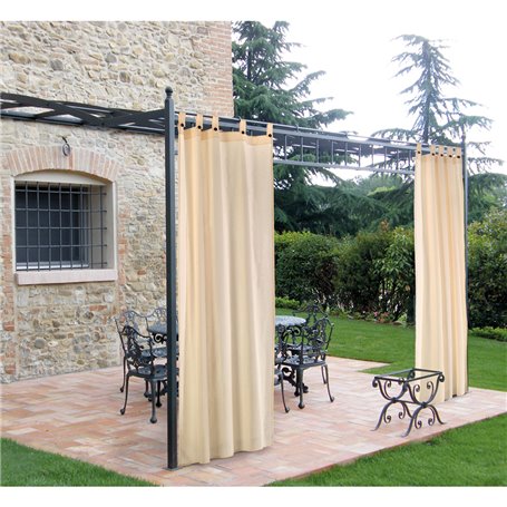 TENDA PER GAZEBO CON PASSANTI E BOTTONI cm.160 x H.270 - beige