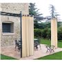 TENDA PER GAZEBO CON PASSANTI E BOTTONI cm.160 x H.270 - beige