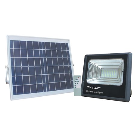 PROIETTORE A LED CON PANNELLO SOLARE 25W - cm 20,5 x 17 x 5 / 6000K