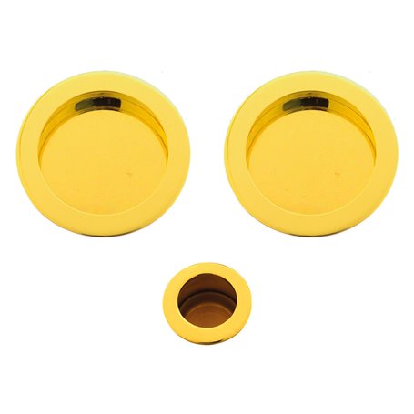 1PZ KIT MANIGLIE PER PORTE SCORREVOLI finitura cromo satinato