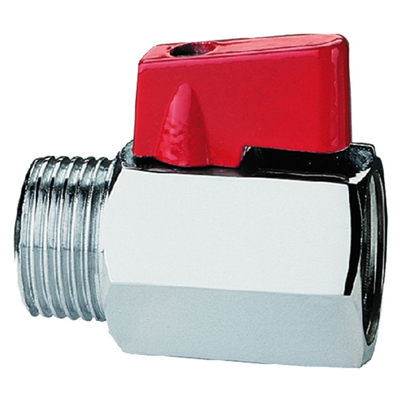 Mini Valvola A Sfera SFM 3/4'' X 3/4'' - Filetto Femmina/Maschio - Confezione Da 50 Pezzi Per Idraulica - 2