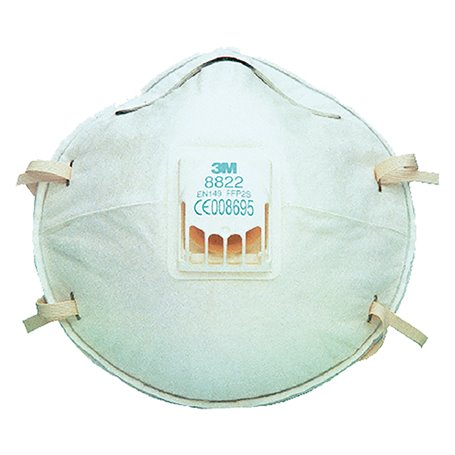 10PZ MASCHERA RESPIRATORIA SERIE 8000 CLASSIC CON VALVO 8812 FF P1