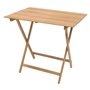 TAVOLO LEGNO PIEGHEVOLE 'PIC NIC' cm 60 x 80 H 75 cm - col.naturale