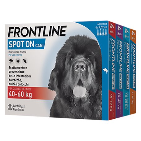 1PZ ANTIPARASSITARIO 'FRONTLINE SPOT-ON' cani 40/60 kg - 4 pipette ml 4,02