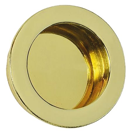 MANIGLIA TONDA PER PORTE SCORREVOLI Ã˜ 35 mm - oro lucido