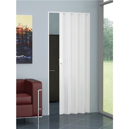 PORTA A SOFFIETTO 'TAMBORA' cm 82 x 210 - colore bianco