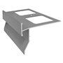 GOCCIOLATOIO PER BALCONI/TERRAZZE 'TOP' in alluminio - larghezza 95 mm / lunghezza 2,7 mt