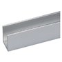 10PZ PROFILO PER FAI DA TE TIPO 'U' mm 10 x 10 x 1 - mt 2 argento bril.