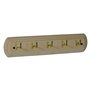 1PZ APPENDITUTTO ADESIVO LEGNO 5 posti - pz. 1