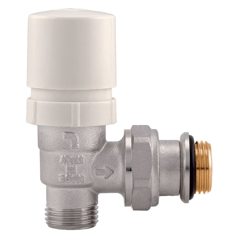 Valvola Termostatica Per Radiatore Del Bagno, Valvola Scaldasalviette, Valvola Angolare Per Riscaldamento Centralizzato, In Ottone (bianco - Foto 8