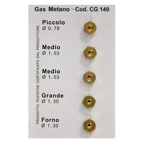 1PZ UGELLI PER CUCINA per metano codice 2062100