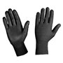 12COPPIE GUANTI NYLON/POLIURETANO Tg. L - colore nero