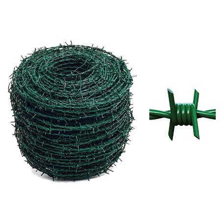 1PZ FILO SPINATO PLASTIFICATO 100 metri