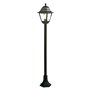 LAMPIONE CON COLONNA 'OLD' 60 W - cm 18 x 18 x h 121 nero