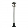 LAMPIONE CON COLONNA 'OLD' 60 W - cm 18 x 18 x h 121 bia./arg.