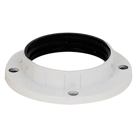 GHIERA PER PORTALAMPADA E14 - Ã˜ 43 mm. colore bianco