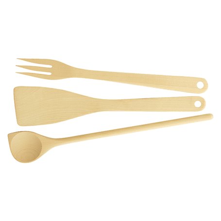 SET CUCCHIAIO, PALA E FORCHETTONE art. 637418 - linea Woody