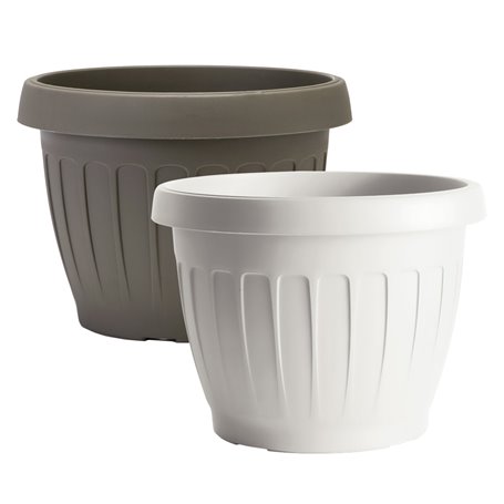 VASO TONDO Ã¸ 30 x h.22 Lt. 9,5 - bianco