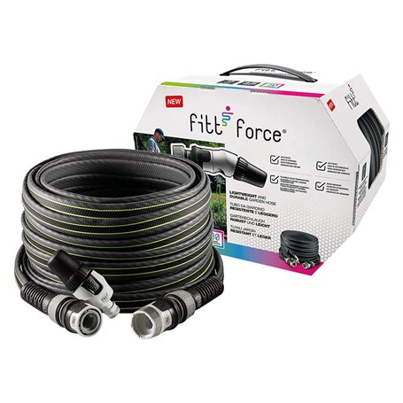 TUBO PER GIARDINO IN KIT 'FORCE' 25 mt. - grigio